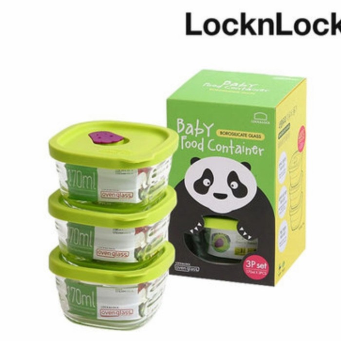 lock n lock baby food container 1 set isi 3pcs LLG161S3
