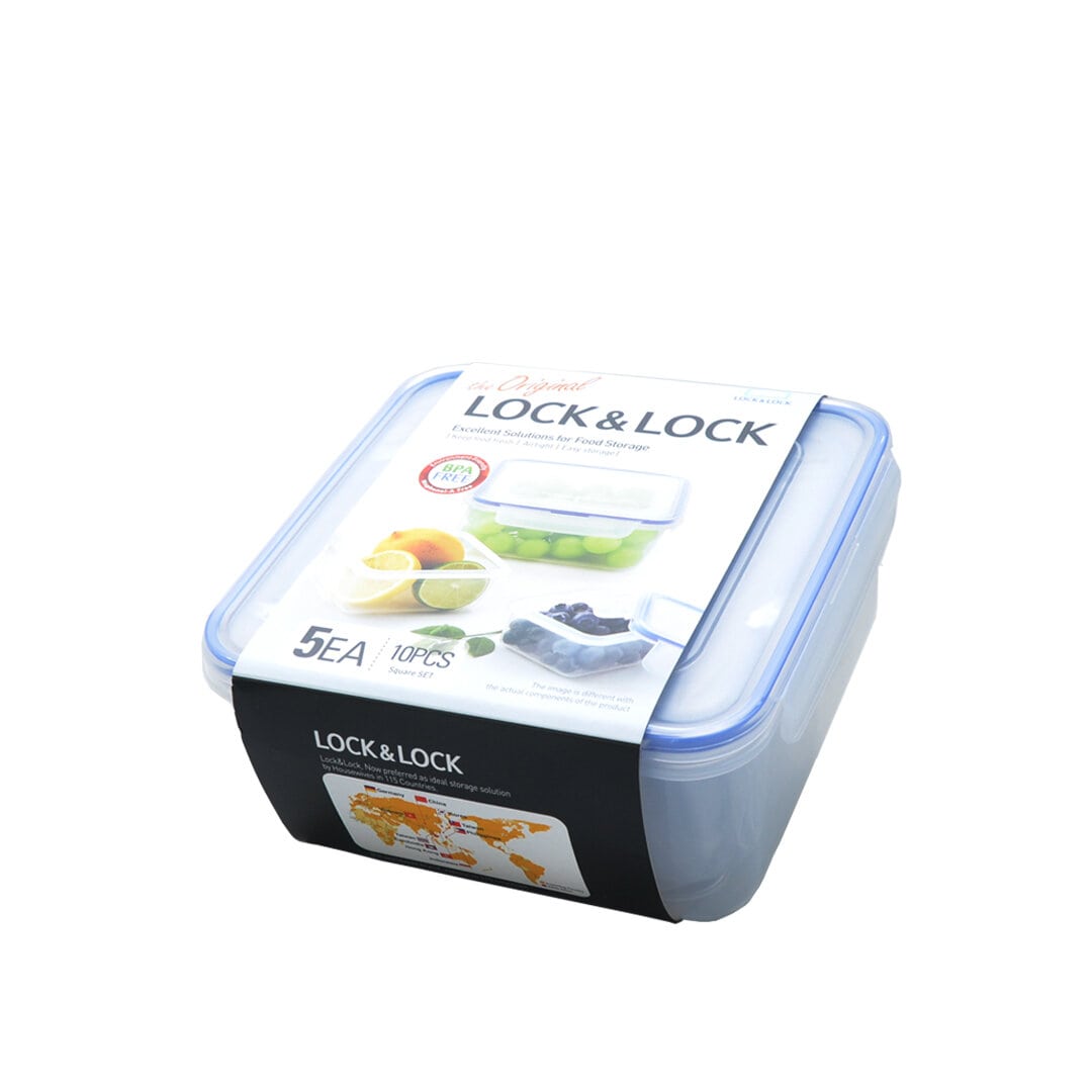 Locknlock Food Preservation Lock Box 5pcs HPL980CLQ5 / Lock n Lock